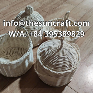 Juguete de Mimbre para Niños, Olla de Galletas de Mimbre Hecha a Mano, Juego de Té para Cocina de Juguete, Juguetes de Cocina para Niños - Product Image 3