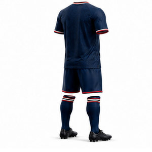 Maillot et short de football Elite conçus pour un confort maximal, technologie de séchage rapide et numéros de joueur personnalisés - Product Image 4