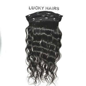 Extensiones de Cabello Humano Indio Remy Natural Virgen de la Mejor Calidad, con Clip, Ondulado, Doble Trama, Sin Procesar - Product Image 4