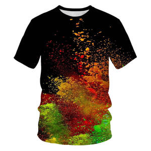 เสื้อยืดแขนสั้นพิมพ์ลายแบบซับลิเมชั่นสำหรับผู้ชาย ผ้าฝ้าย 100% เป็นมิตรกับสิ่งแวดล้อม แห้งเร็ว นุ่ม ระบายอากาศได้ดี น้ำหนัก 300 กรัม - Product Image 2