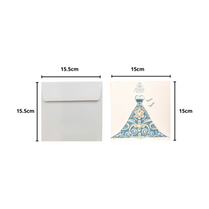 Vietnamese Quilling Card Couple Beatiful Wedding Dress Design Handmade 3D Greeting Card <b>Envelope</b> Wedding Luxury Couple Wedding - Product Image 2