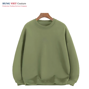 Hombres 90% Algodón 10% Poliéster 330 gramos Sólido Casual Impresión personalizada Logo Drop Shoulder Flock Antiarrugas Otoño Liso Teñido - Product Image 4