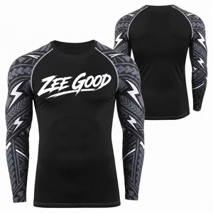 Ropa de Combate Sublimada Personalizada, Rashguard de MMA BJJ Sin Gi para Hombre, Camiseta de Compresión de Manga Larga para Entrenamiento de Jiu Jitsu, Grappling y Boxeo - Product Image 1