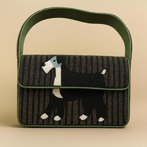 Bolsos de Metal con Mosaico Tribal de Cuentas Geométricas Hechas a Medida, con Cuentas de Vidrio MOP y Otros Adornos - Product Image 2