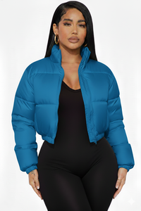 Chaquetas Cortas Acolchadas para Mujer, Chaquetas Bomber para Invierno, Abrigos con Cierre, Chalecos Sin Mangas con Logotipo Personalizado para Chicas - Product Image 4