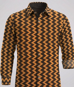 Mens Cotton Block Print <b>Shirt</b> Handmade Indian <b>Shirt</b> Casual Summer Fashion Bulk Wholesale - Product Image 1