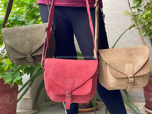 Fait main En Cuir Suédé Doux Style Cartable Sac À Bandoulière - Product Image 4