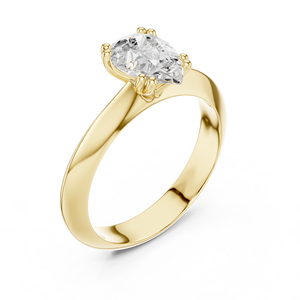 แหวนแต่งงานทรงหยดน้ำสุดคลาสสิกและทันสมัย ทองคำขาว 14K เพชรทรงลูกแพร์ 1.5 กะรัต ได้รับการรับรองจาก IGI เพชรเพาะเลี้ยงในห้องปฏิบัติการ - Product Image 3