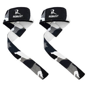Sangles de musculation en néoprène - Légères et antidérapantes, sans élasticité, ajustement personnalisable pour la musculation et le bodybuilding - Product Image 1