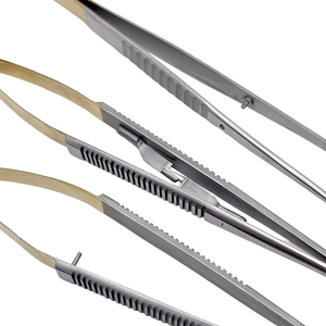 Oferta Especial: Portaagujas Dentales Castroviejo, Tijeras de Ortodoncia, Instrumentos Quirúrgicos para Sujetar Implantes, Alta Precisión - Product Image 3