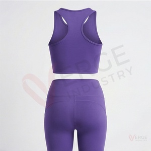 <b>Women</b> <b>Navy</b> <b>Blue</b> Ribbed Long Sleeve Crop <b>Top</b> High Waist Shorts Yoga 2 Piece Set Square Neck Spaghetti Strap - Product Image 2