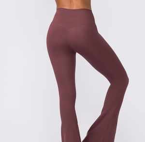 Leggings de Cintura Alta para Mujer, Diseño Acanalado, Color Sólido, para Yoga, Gimnasio, Fitness, Ropa Deportiva, Pantalones de Entrenamiento para Correr y Yoga - Product Image 3
