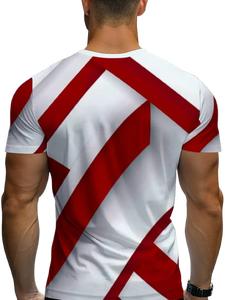 Camisetas Deportivas Casuales Transpirables, 100% Poliéster, Tejido de Punto, Camiseta de Gimnasio de Manga Corta, Camiseta Deportiva Casual de Verano para Entrenamiento - Product Image 2