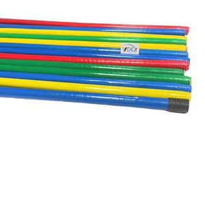 Wholesale Hot-Selling PVC Coated <b>Wooden</b> <b>Broom</b> Stick & <b>Broom</b> <b>Handle</b> for Household Use Stylish Hand Style With End Thread - Product Image 1