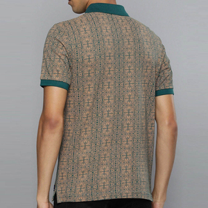 Polo de Verano Personalizado para Hombre, Talla Estadounidense, Color Sólido, Bordado, Cómodo, Oscuro, con Función Antipilling - Product Image 4
