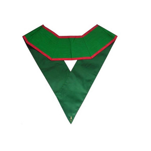 Collar Masónico Escocés Verde con Flecos de Alta Calidad, Diseño Personalizado Bordado - Product Image 4