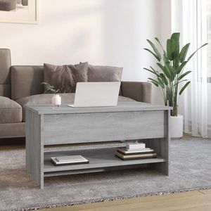 Tavolino in legno ingegnerizzato grigio Sonoma 31.5 "x 19.7" x 15.7 "dimensioni - Product Image 3