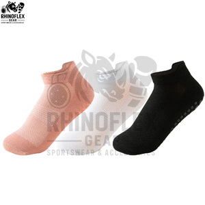 Nuevas llegadas: Calcetines de agarre sin costuras con logo personalizado, calcetines de yoga antideslizantes para pilates, calcetines de compresión de algodón tipo tubo, calcetines de rizo. - Product Image 2