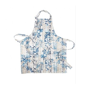 2026 Tablier de cuisine haut de gamme vintage d'été, style robe florale, brodé en coton fait main, 145cm*50cm, résistant à la saleté, livraison directe - Product Image 6
