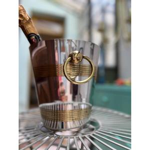 Minimalist Design <b>Ice</b> <b>Bucket</b> <b>Gold</b> Bend With Ring Handles High Quality Metal Wine Chiller Customizable Designs French <b>Ice</b> <b>Bucket</b> - Product Image 6