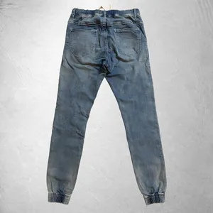 Jean Jogger en Denim Lavé Bleu Clair à Cordon de Serrage pour Homme – Pantalon Décontracté Toutes Saisons - Product Image 2