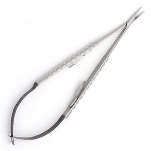 Portaagujas Castroviejo TC, Juego de Instrumentos Manuales con Mango de 18 cm y Extremo Negro, Instrumentos Dentales y Quirúrgicos - Product Image 3