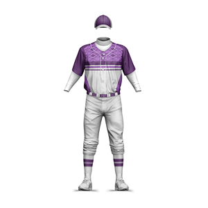 Ensemble d'uniformes de baseball personnalisés pour hommes, blanc et bleu, géométrique, sublimé, maillot et pantalon respirants, manches courtes, toutes saisons, taille adulte - Product Image 6