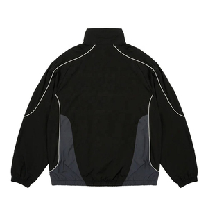 Veste de survêtement vintage à col montant zippé personnalisée, coupe-vent léger en nylon softshell pour homme - Product Image 2