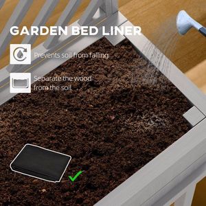 Wooden Flower Shelf and <b>Planter</b> <b>Box</b> Elegant <b>Planters</b> for Indoor/Outdoor Use - Product Image 5