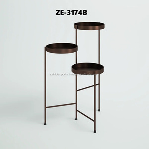 Vase à fleurs et pot de fleurs en métal martelé personnalisé, écologique et de luxe, avec revêtement en poudre, pour l'hôtellerie et les organisateurs d'événements - Product Image 2