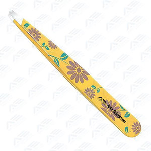 <b>Precision</b> Hair Removal <b>Tool</b> with Professional Grip for Brow Shaping Crafted Slanted Stainless Steel Eyebrow Tweezers - Product Image 4
