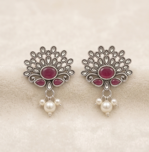 DIVYORO RUBY PEACOCK PEARL DROP - Product Image 1