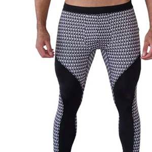 2026 New printed Casual Slim Fit Breathable Yoga Pants <b>Men</b> <b>Compression</b> Running Sports Fitness Leggings High Waist <b>Tight</b> Legging - Product Image 2