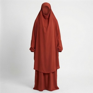 2025 OEM Kimono Abaya pour femmes musulmanes, en tissu polyester épais, doux et très extensible, col en V, manches longues, pour fêtes, Ramadan, mariages - Product Image 1