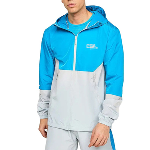 Men Breathable Windbreaker <b>Short</b> Set Lightweight Running Fitness Training Comfortable Athletic Wear Outfit - Product Image 1