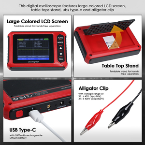 Osciloscopio Digital Portátil de Alto Rendimiento de 200KHz, Analizador de Señales Portátil, Pantalla a Color y Batería de Larga Duración - Product Image 2
