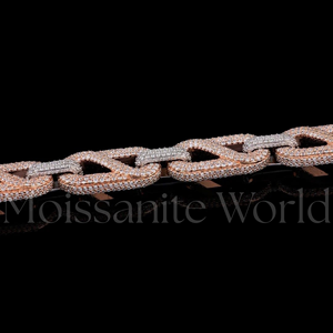 Cadena cubana de plata 925 fabricada en India para hombres y mujeres, estilo hip hop, con incrustaciones de diamantes, joyería de lujo para streetwear. - Product Image 6