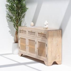 Aparador de Ratán Vandana Pebble Cresta para Interiores y Exteriores Modernos y Elegantes - Product Image 5