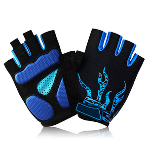 2026 Wholesale Half-Finger Cycling <b>Gloves</b> Custom Design Men's Fitness Gym Workout Outerwear Polyester Custom Logo Washable - Product Image 2