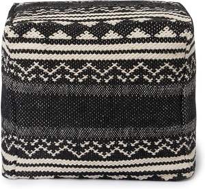 Pouf en coton tissé à la main moderne, siège multifonctionnel au design bohème, confort et style améliorés - Product Image 4