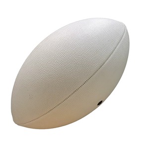 ลูกบอลรักบี้หนังสีขาว อุปกรณ์กีฬาทีมที่ทนทาน - Product Image 5