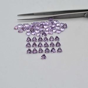 3mm-10mm Améthyste rose naturelle à facettes Trillion Cut Loose Gemstone Rose De France Améthyste Stone Customized Handmade Jewelry - Product Image 4