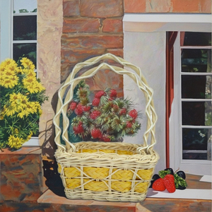 Cesta ecológica de bambú y ratán de forma cuadrada diseñada para un uso versátil - Product Image 1