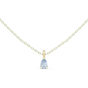 จี้เพชรรูปหยดน้ำสีชมพู 14K โรสโกลด์สำหรับผู้หญิง |   ชุดทำงาน |   เพชรที่เพิ่งเพาะเลี้ยง - Product Image 3