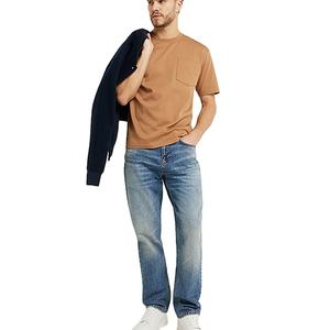 Soldes d'usine Nouveau design T-shirt homme à poche poitrine respirant séchage rapide personnalisé OEM Polyester/Coton Col rond Manches courtes - Product Image 4