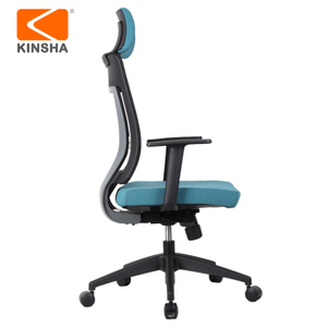 Chaise de bureau ergonomique pivotante KINSHA moderne en maille avec soutien lombaire réglable pour le bureau à domicile - Product Image 3
