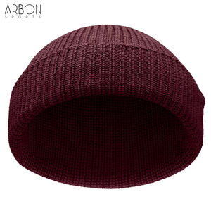 Bonnets unisexes décontractés de haute qualité, couleur bordeaux unie, épais, côtelés, élégants, classiques, extensibles, de bonne qualité, nouvelle arrivée - Product Image 3