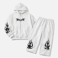 Yüksek Kalite Özel Tasarım Sokak Giyim Tarzı Büyük Beden %100 Pamuklu Katmanlı Eşofman Takımı Üreticisi Erkekler İçin Boş Sweatshirt ve Kapüşonlu Üst Seti