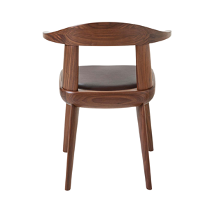 Silla de Comedor Moderna de Madera Maciza, Diseño Minimalista con Respaldo Curvo y Asiento Acolchado Suave para Hogar, Restaurante, Cafetería - Product Image 4