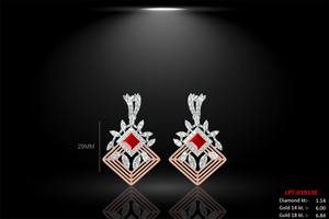 Conjunto de Colgante de Diamante Natural de 4.07 Quilates, Oro Rosa de 14K, Color GH, Corte Brillante, Claridad VS SI, Joyería Fina de Lujo para Mujer - Product Image 4